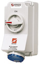 Розетка наруж. уст. Duo 32А 2P+E IP44 с мех. блок Mennekes 5696A