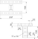 Траверса 300мм KI8 CPS5-2-300FT OBO 6347036