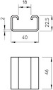 Распорка 46х40х22.5 DSK 25 VA4301 OBO 6416448