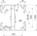 Колонна электромонтажная ISS для промышленности 160х160х6000мм ISS160160IP6 EL алюм. OBO 6290406
