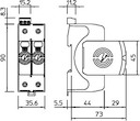 Устройство защиты от импульсных перенапр. УЗИП 550В SurgeController V20-2+FS-550 2 пол. OBO 5095312