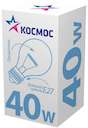 Лампа накаливания A50/A55 40Вт E27 220-240В прозр. КОСМОС LKsmSt55CL40E27v2