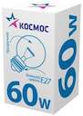 Лампа накаливания Шар 60Вт E27 прозр. Космос LKsmSSpCL60E27v2