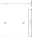 Накладка блока питания VH для монтажа устройств 95х95мм VH-P1 RW OBO 6109843