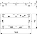 Рамка Modul45 монтажная 71MT3 45-2 полиамид сер. OBO 6288574