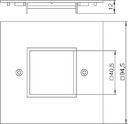 Накладка блока питания VH для монтажа устройств 95х95мм VH-P4 RW OBO 6109841