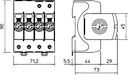 Устройство защиты от импульсных перенапр. УЗИП 550В SurgeController V20-4-550 4 пол. OBO 5095214