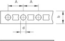 Лента монтажная перфорированная 17х0.8мм 5055 L II 50 OBO 1471213