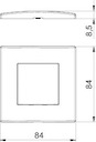 Рамка 1 пост OBO Bettermann MODUL 45, белый, 6119322