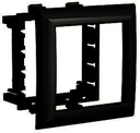 Рамка-суппорт Avanti для In-liner Front, черный, 2 модуля