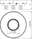 Рамка кассетная RKFRN2 ном. размер UZD3 R7 d275мм VS20 сталь OBO 7409446