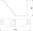 Пластина монтажная для лючка GE2.15 тип K MTGE2 15 1K сталь OBO 7407599