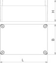 Распределительная коробка ALU 125x80x57