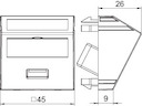 Рамка Modul45 мультимедийная USB 3.0 A MTS-U3A S AL1 серебр. OBO 6104892