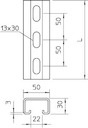 Рейка профильная 2000х50х30 CPS 5 L2M V4A (дл.2м) OBO 1121465