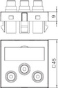 Мультимедийная рамка Audio-Video Modul45 (серебристый)