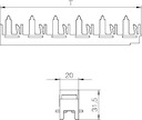 Соединитель профилей горизонт. 100мм PV N3 100H OBO 6288104