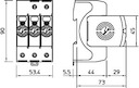 Устройство защиты от импульсных перенапр. УЗИП 150В SurgeController V20-2+NPE-150 2 пол. OBO 5095232
