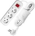 Удлинитель 3х2м с заземл. 16А IP20 S-303 с выкл. ПВС 3х1 UNIVersal 9634418