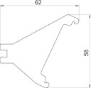 Пластина распорная для дизайнерского канала сталь GAD SB OBO 6115995