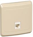 Розетка компьютерная 1-м СП Этюд RJ45 крем. SchE KOMC-001K