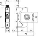 Устройство защиты от импульсных перенапр. УЗИП 280В SurgeController V20-1+FS-280 1 пол. OBO 5095281