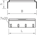 Комплект продольных соед. 110х150RVS 110 15 DD OBO 6068790