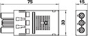 Штекер 3п Modul45connect BT-F GST18i3p SW черн. OBO 6108052