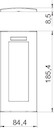 Рамка 3-м Modul45 84х185мм верт. с полем для маркировки AR45-BSF3 AL серебр. OBO 6119389