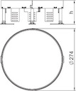 Рамка кассетная RKR2 ном. размер 7 d275мм M 20 латунь OBO 7409102