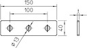 Пластина соединительная 150х40х4 GMS 3 VP V2A OBO 1124687
