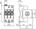 Устройство защиты от импульсных перенапр. УЗИП 385В CombiController V50-3+FS-385 3 пол. OBO 5093580