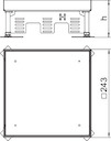 Рамка кассетная RKN2 ном. размер 9 243х243мм MS 20 латунь OBO 7409022