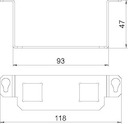 Пластина монтажная для лючка GE2.15 тип LE MTGE2 15 2LE сталь OBO 7407598