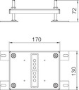 Опора регулируемая для лючка GE2 сталь HE60 GE2 OBO 7368400