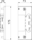 Заглушка кабель-канала торцевая Rapid 80 70х170мм GK-E70170WA серебр. бел. OBO 6274774