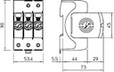 Устройство защиты от импульсных перенапр. УЗИП 550В SurgeController V20-3-550 3 пол. OBO 5095213