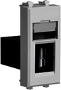 USB 2.0 розетка модульная, тип А-А, Avanti, Белое облако, 1 модуль
