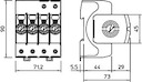 Устройство защиты от импульсных перенапр. УЗИП 280В SurgeController V20-4-280 4 пол. OBO 5095164