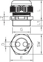 Ввод кабельный V-TEC VM20 2х4 OBO 2022110