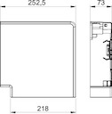 Угол кабель-канала плоский Rapid 80 70х210мм ABS-пластик K-FH70210RW бел. OBO 6273920