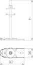 Опора регулируемая для канала IBK H=190мм IBNEV 190 OBO 7399926