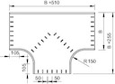 T-образная секция 110x400