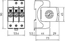 Устройство защиты от импульсных перенапр. УЗИП 280В CombiController V50-2+NPE-280 2 пол. OBO 5093524