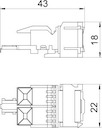 Разъем RJ45 категория 6 Snap-In