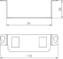 Пластина монтажная для лючка GE2V тип A сталь MTGE2 2A OBO 7407846