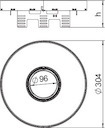Рамка кассетная RKFRN2 ном. размер UZD3 R9 d305мм VS20 сталь OBO 7409450