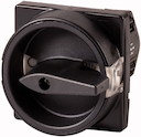 Выключатель нагрузки 2п Iu=10А 0-1 90 30х30мм TM-1-8291/E/SVB-SW черн. ручка EATON 215352