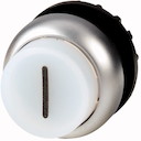Головка кнопки M22-DRLH-W-X1 выступающая с фикс. с подсветкой. бел. EATON 216807