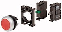 Кнопка без фиксации с подсвет. 1НО 24В DC M22-DL-R-K10LED-BVP красн. EATON 110932